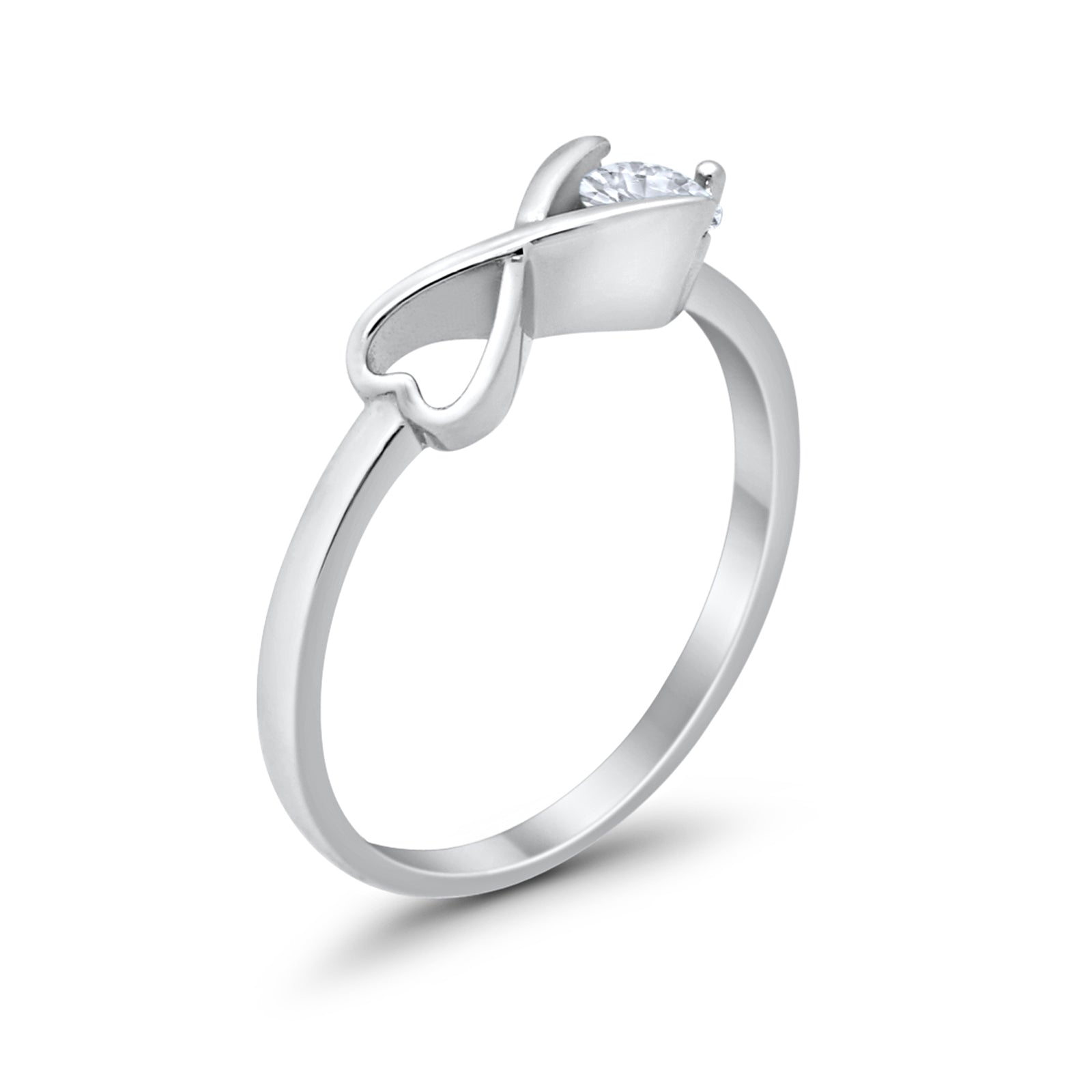 925 Sterling Silver Infinity Hoop Earrings – Full Eternity Design For Women