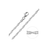 1.4MM Loose Rope Chain .925 Solid Sterling Silver Available In 16"-24"