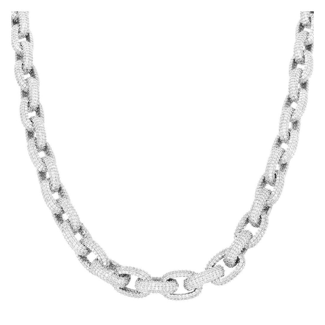 10mm Hermes Link Chain 925 Sterling Silver 26 Inch