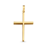 14K Real Yellow Gold Cross Religious Charm Pendant 1.1 grams