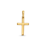 0.5 grams 14K Real Yellow Gold Cross Religious Charm Pendant