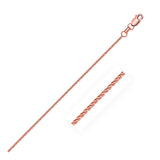 1.5MM 035 Rose Gold Wheat/Spiga Chain .925 Sterling Silver Length 16"-22" Inches