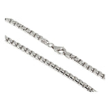 5.1MM Round Box Chain 925 Sterling Silver Sizes 8 - 28 Inches