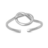 Silver Toe Ring Adjustable Band 925 Sterling Silver (6mm)