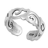 Silver Toe Ring Band Fashion Jewelry 925 Sterling Silver For Women (5mm)