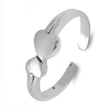 Heart Toe Ring Adjustable 925 Sterling Silver (5mm)