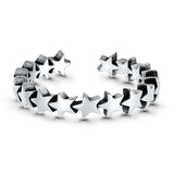 Adjustable Stars Toe Ring Band 925 Sterling Silver (5mm)