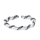 Rope Toe Ring Band Adjustable 925 Sterling Silver (2mm)