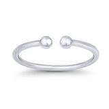 Silver Toe Ring Adjustable Band 925 Sterling Silver (1.5mm)