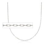 6MM 160 Square Forzatina Chain .925 Solid Sterling Silver Sizes 8"-28" Inches