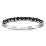 Black Onyx .925 Sterling Silver Ring Sizes 3-11