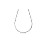 5MM CZ Tennis Necklaces .925 Sterling Silver Length 18 to 28 Inches