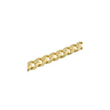 1.3MM 030 Yellow Gold Curb Chain .925 Sterling Silver 16"-22"