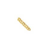 7.5MM 140 Double Link Yellow Gold Chain .925 Sterling Silver Length 8"-28"