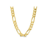 1.8MM Yellow Gold Figaro Chain .925 Solid Sterling Silver 7