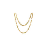 1.8MM Yellow Gold Figaro Chain .925 Solid Sterling Silver 7"- 26" Inches