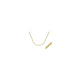 2.5MM Yellow Gold Popcorn Chain .925 Sterling Silver 16"-20"