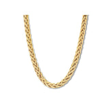 1.5MM Yellow Gold Wheat/Spiga Chain .925 Sterling Silver 16"-22"